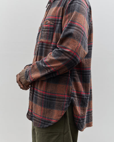 Engineered Garments Work Shirt, Orange/Red Plaid