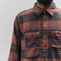 Engineered Garments Work Shirt, Orange/Red Plaid