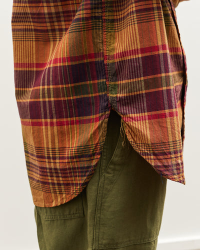 Engineered Garments Work Shirt, Navy/Khaki Plaid