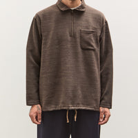 Engineered Garments Zip Mock Neck, Brown