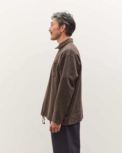 Engineered Garments Zip Mock Neck, Brown