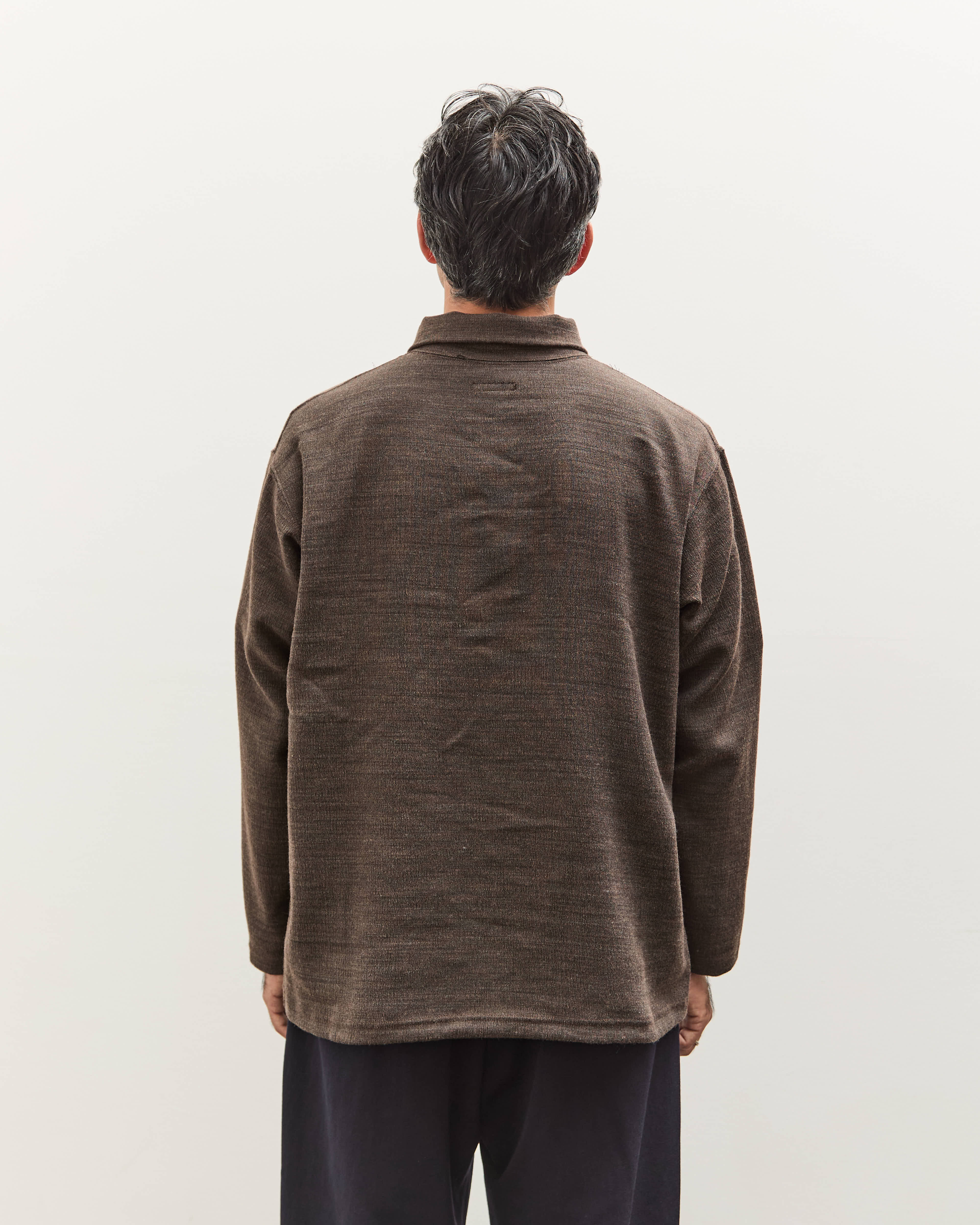 Engineered Garments Zip Mock Neck, Brown – Glasswing