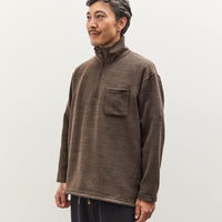Engineered Garments Zip Mock Neck, Brown