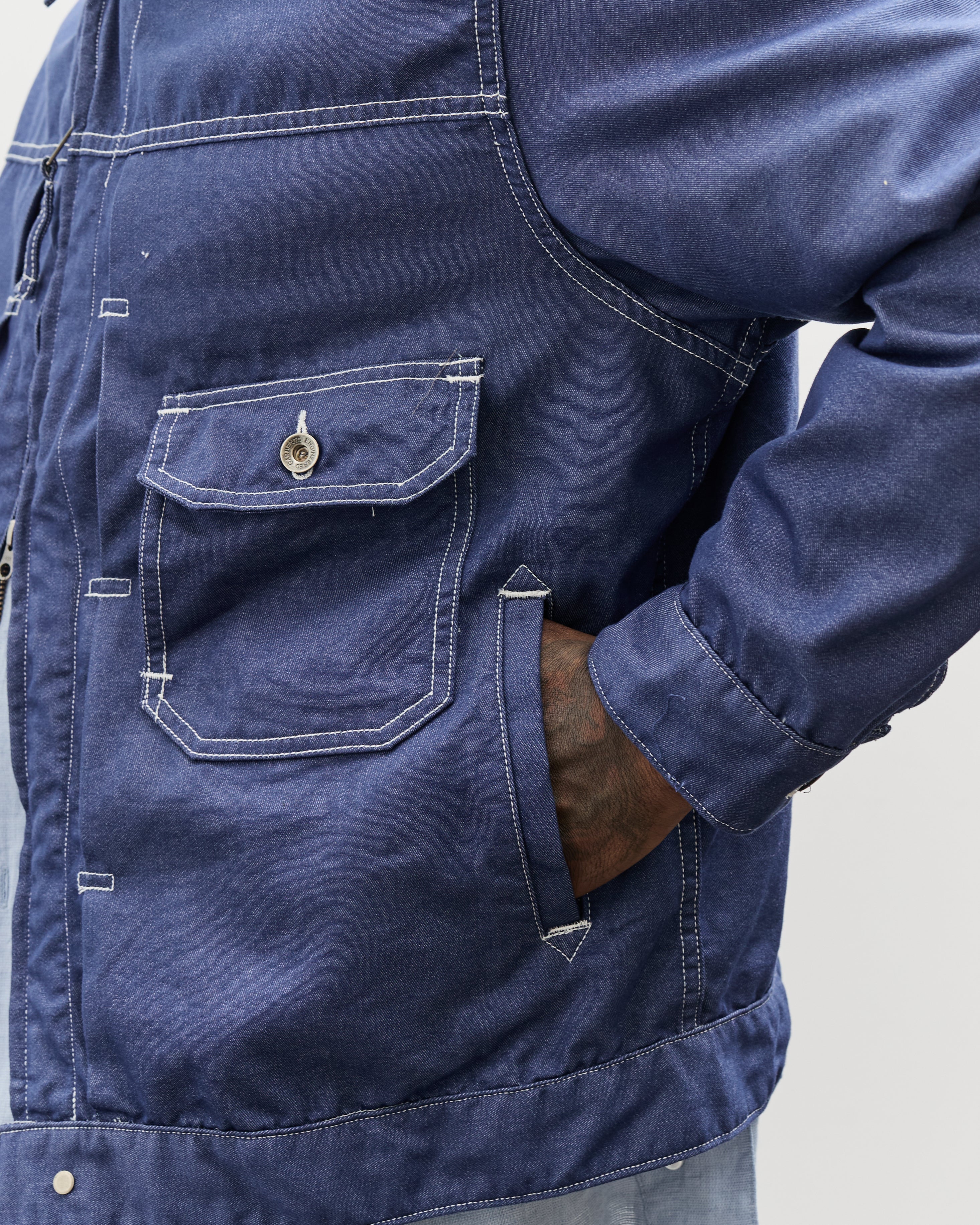 Engineered Garments Trucker Jacket Denim, Indigo – Glasswing