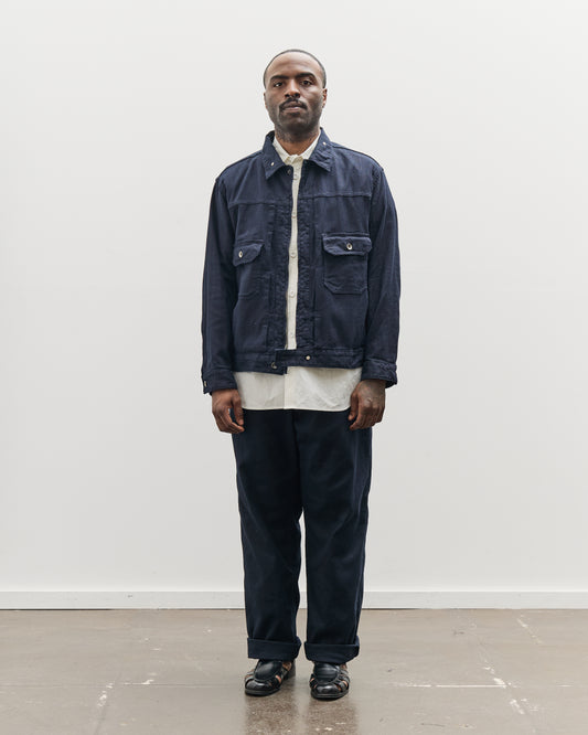 Engineered Garments Trucker Jacket Java, Dark Navy – Glasswing