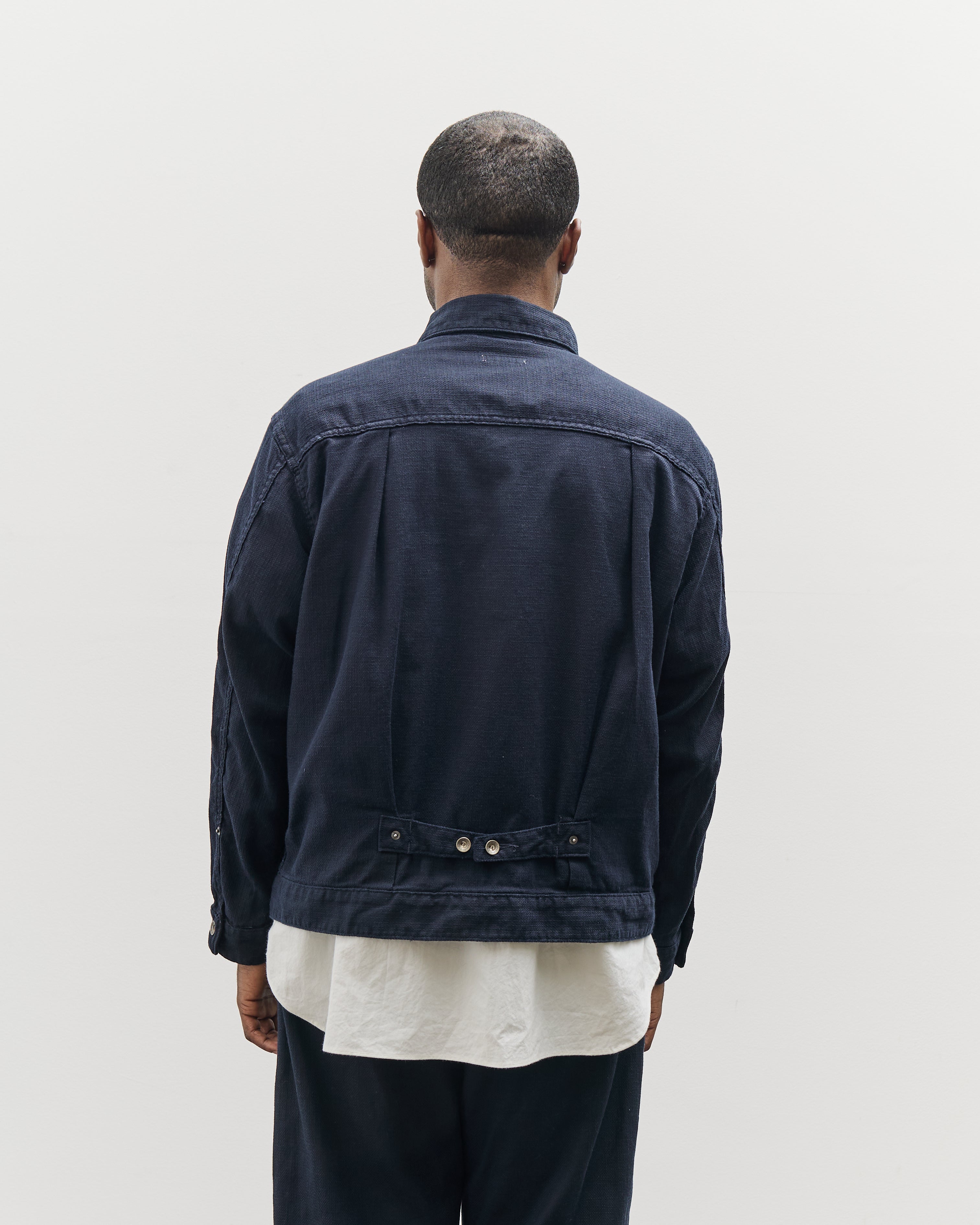 Engineered Garments Trucker Jacket Java, Dark Navy – Glasswing