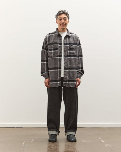 Engineered Garments Work Shirt, Grey/Black