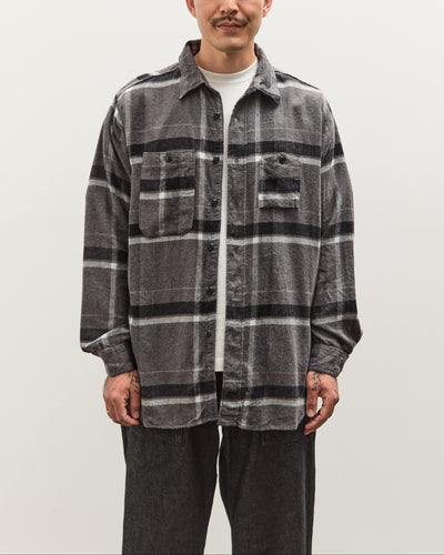Engineered Garments Work Shirt, Grey/Black
