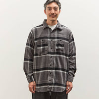 Engineered Garments Work Shirt, Grey/Black