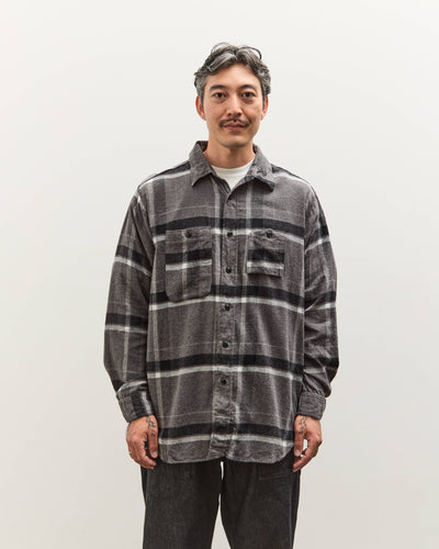 Engineered Garments Work Shirt, Grey/Black