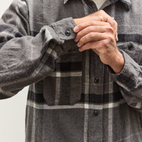 Engineered Garments Work Shirt, Grey/Black