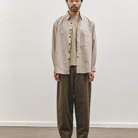 Evan Kinori Big Shirt Two, Brown Gridcloth