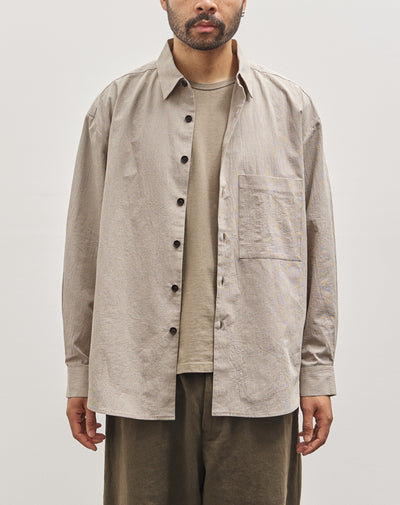 Evan Kinori Big Shirt Two, Brown Gridcloth