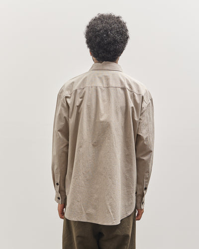 Evan Kinori Big Shirt Two, Brown Gridcloth