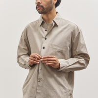 Evan Kinori Big Shirt Two, Brown Gridcloth