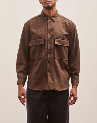 Evan Kinori Big Shirt, Fox Superfine Merino Check