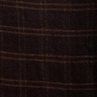 Evan Kinori Brushed Wool Twill Woven Scarf, Brown/Black