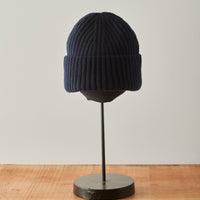 Evan Kinori Cashmere Knit Hat, Navy