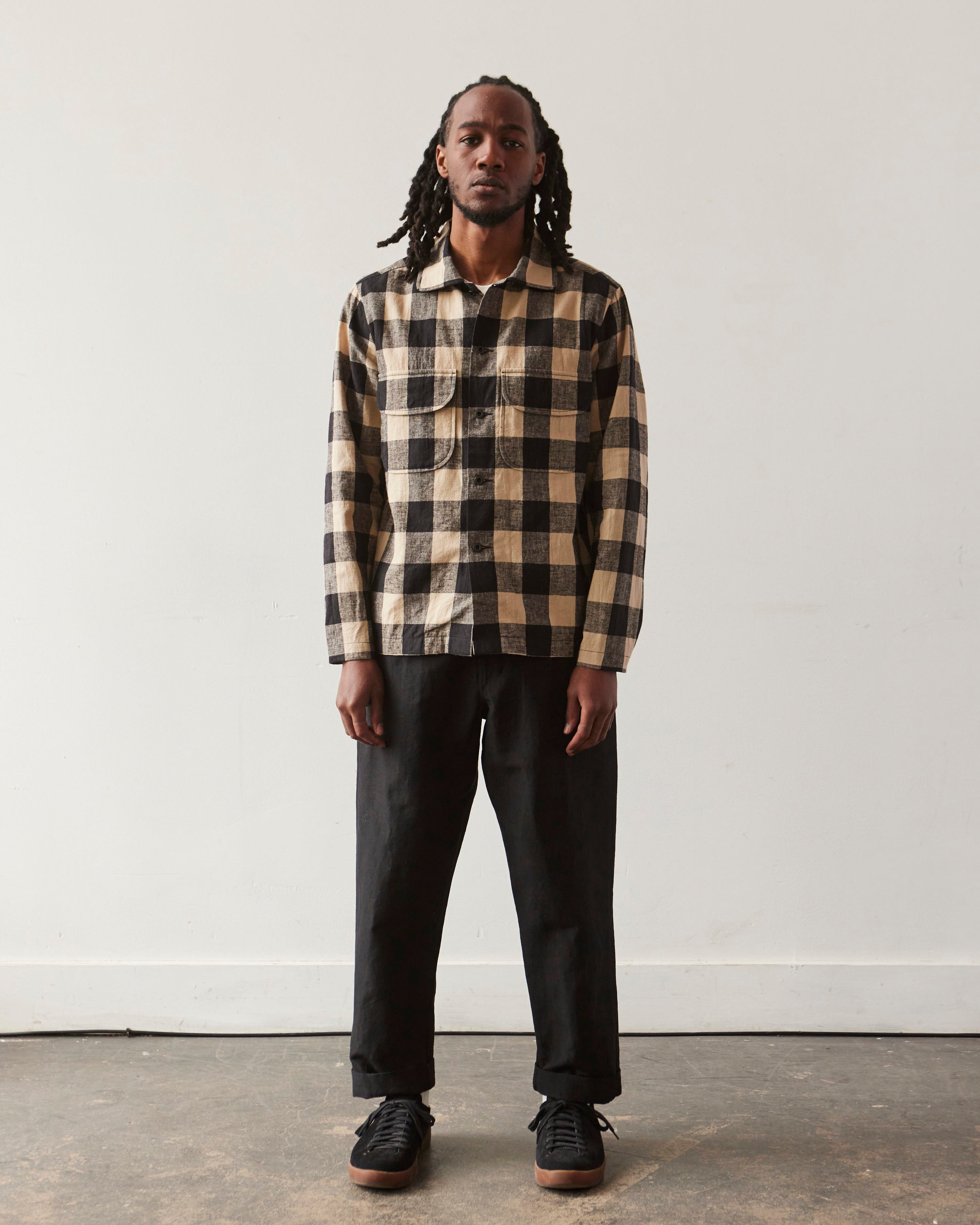 Evan Kinori Tropical Wool/Linen Canvas Single Pleat Pant