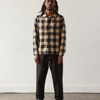 Evan Kinori Tropical Wool/Linen Canvas Single Pleat Pant, Black