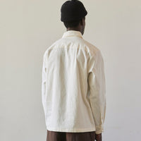 Evan Kinori Cotton/Hemp Muslin Flat Hem Shirt, Natural