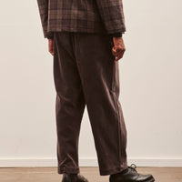 Evan Kinori Elastic Pant, Dark Taupe Cotton/Corduroy