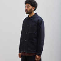 Evan Kinori Denim Three Pocket Jacket, Indigo