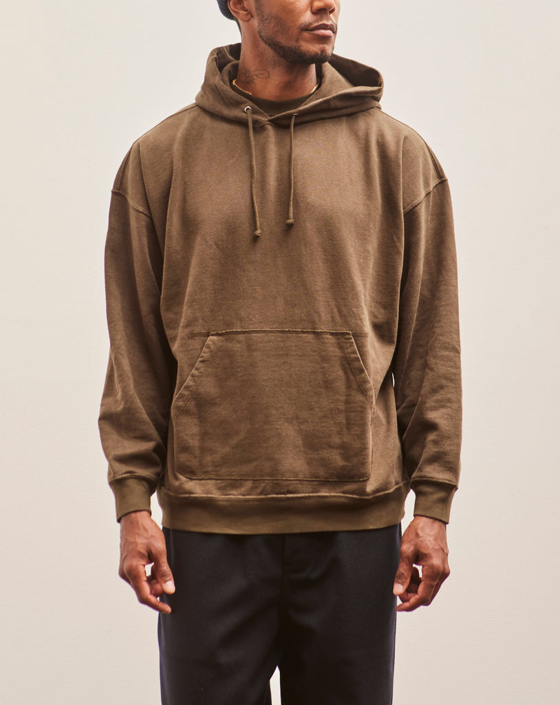 Evan Kinori Olive Hooded Sweatshirt, Dark | Glasswing