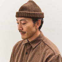 Evan Kinori Knit Cap, Dark Brown