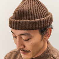 Evan Kinori Knit Cap, Dark Brown