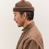 Evan Kinori Knit Cap, Dark Brown