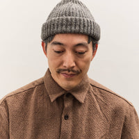 Evan Kinori Knit Cap, Heather Grey