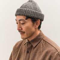 Evan Kinori Knit Cap, Heather Grey