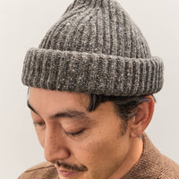 Evan Kinori Knit Cap, Heather Grey