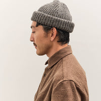 Evan Kinori Knit Cap, Heather Grey