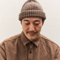 Evan Kinori Knit Cap, Light Brown