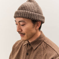 Evan Kinori Knit Cap, Light Brown