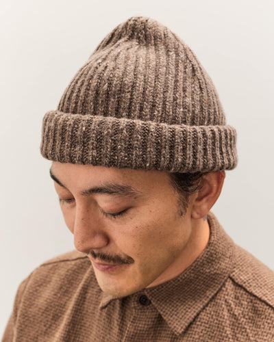 Evan Kinori Knit Cap, Light Brown