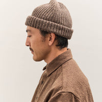 Evan Kinori Knit Cap, Light Brown