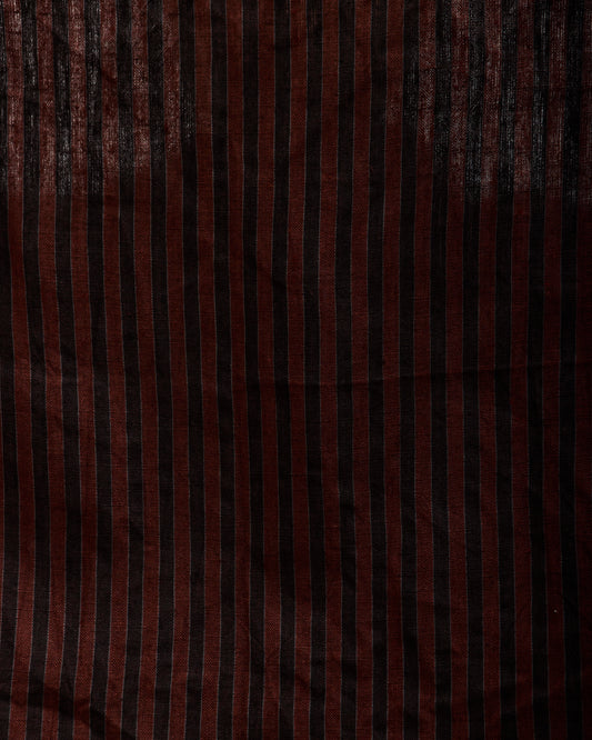 Evan Kinori Linen Stripe Bandana, Navy/Red