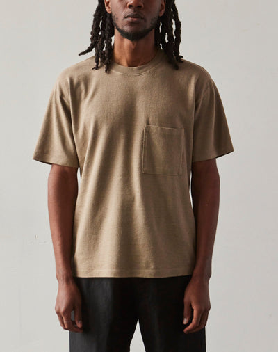 Evan Kinori Pocket Tee, Clay