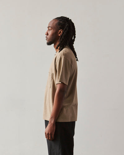 Evan Kinori Pocket Tee, Clay