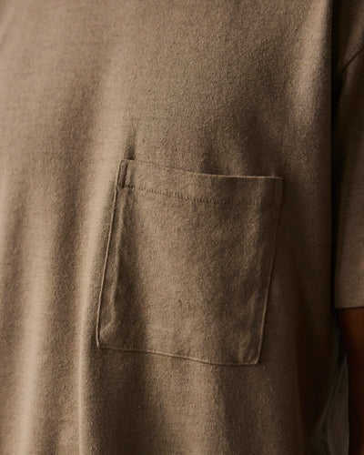 Evan Kinori Pocket Tee, Clay