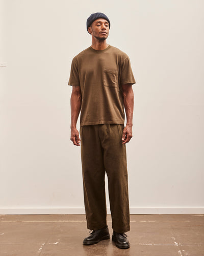 Evan Kinori Pocket Tee, Dark Olive