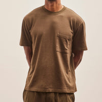 Evan Kinori Pocket Tee, Dark Olive