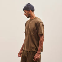 Evan Kinori Pocket Tee, Dark Olive