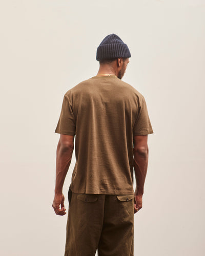 Evan Kinori Pocket Tee, Dark Olive