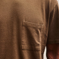 Evan Kinori Pocket Tee, Dark Olive