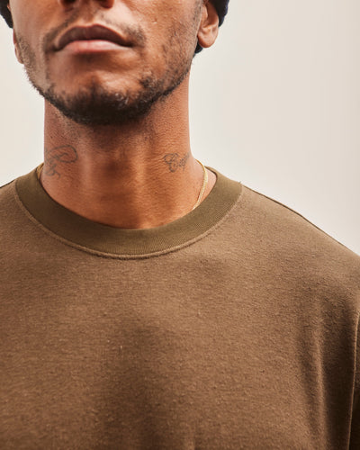 Evan Kinori Pocket Tee, Dark Olive