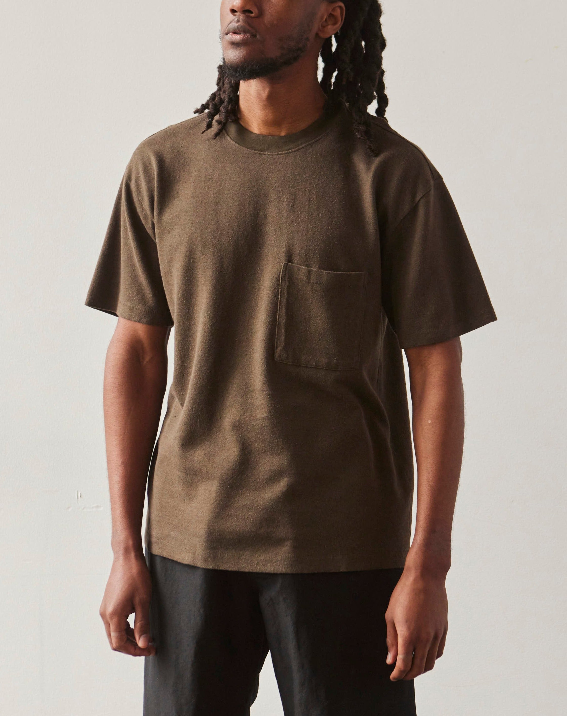 Evan Kinori Pocket Tee, Earth – Glasswing